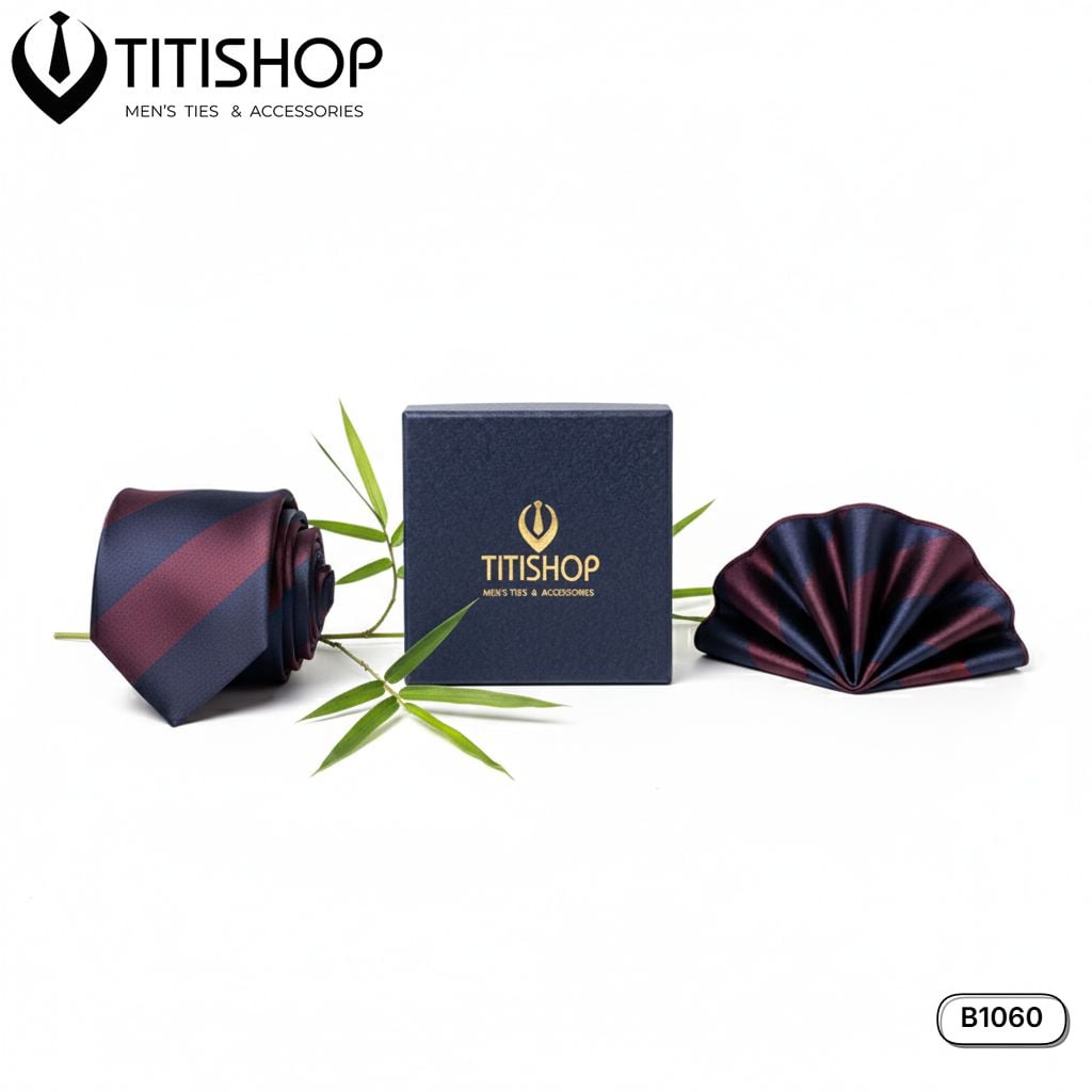 Sét Bộ Cavat & Khăn Cài 1060 TITISHOP