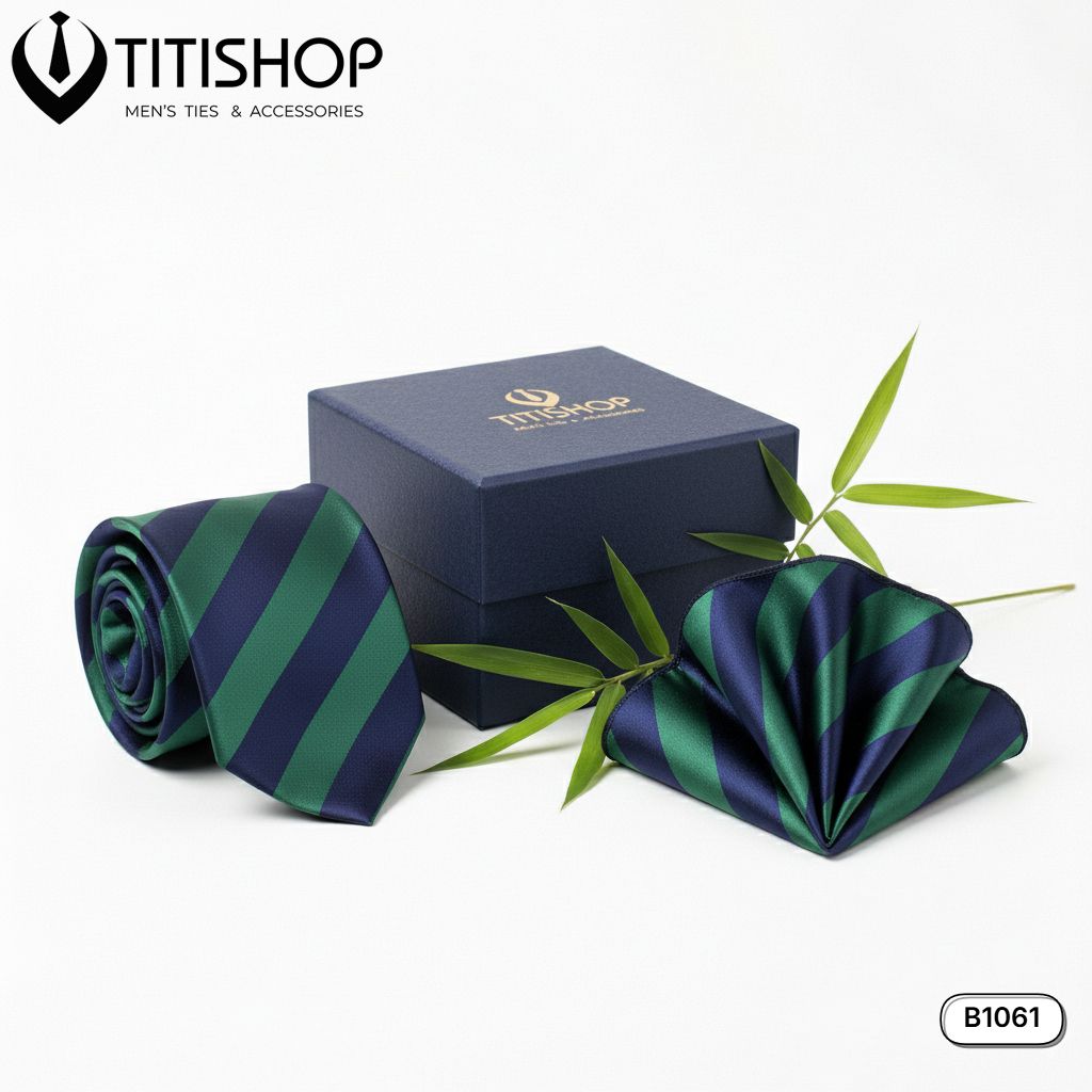 Sét Bộ Cavat & Khăn Cài 1061 TITISHOP