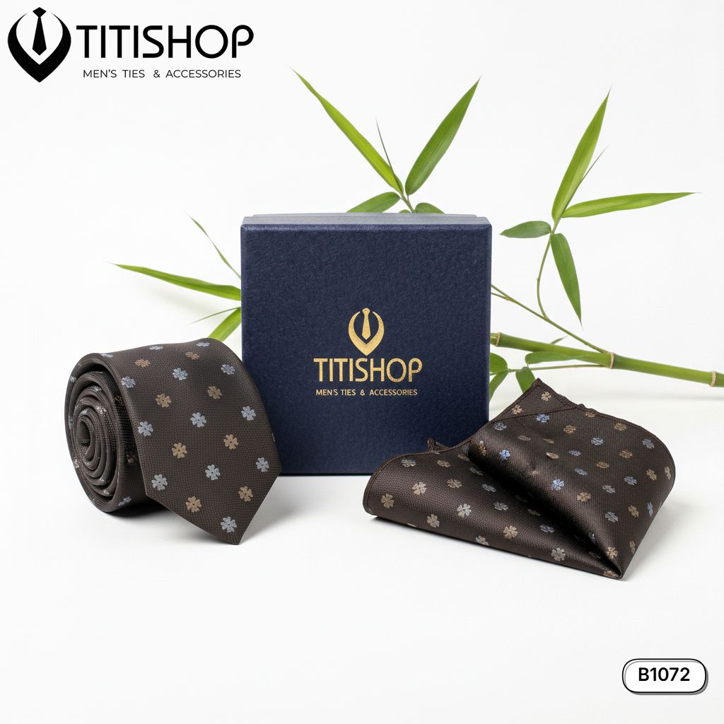 Sét Bộ Cavat & Khăn Cài 1072 TITISHOP