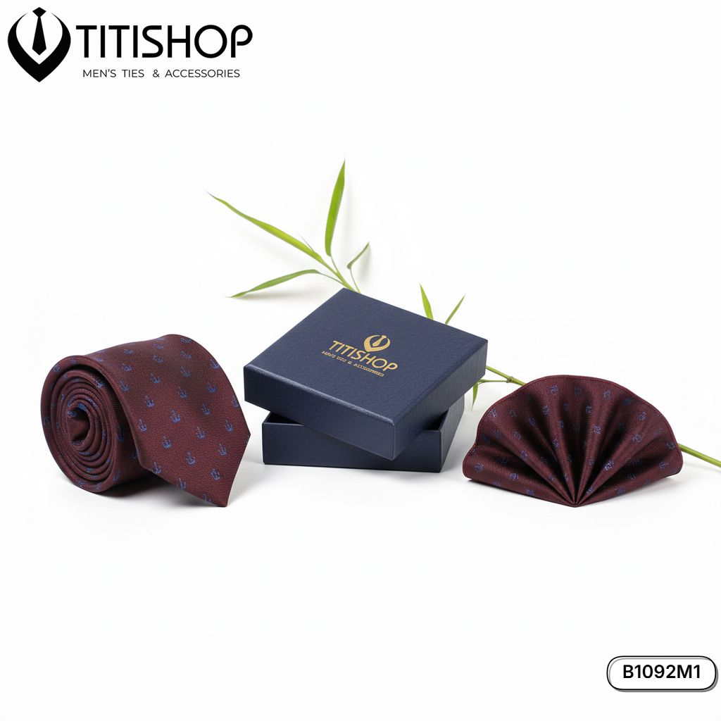 Sét Bộ Cavat & Khăn Cài 1092M1 TITISHOP