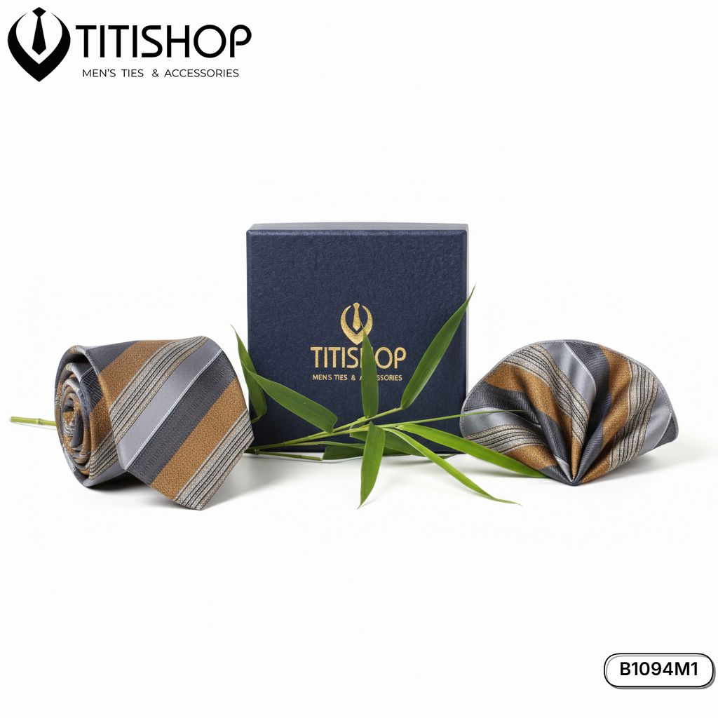 Sét Bộ Cavat & Khăn Cài 1094M1 TITISHOP