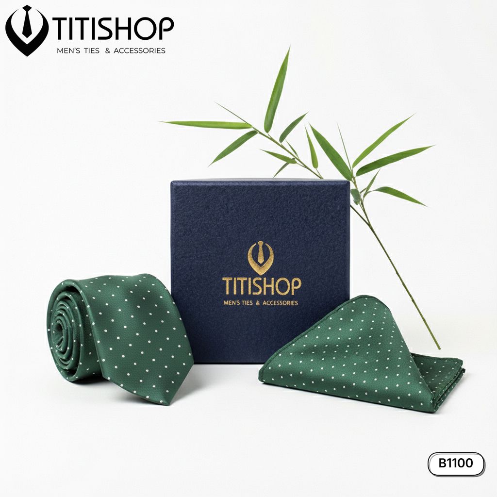 Sét Bộ Cavat & Khăn Cài 1100 TITISHOP