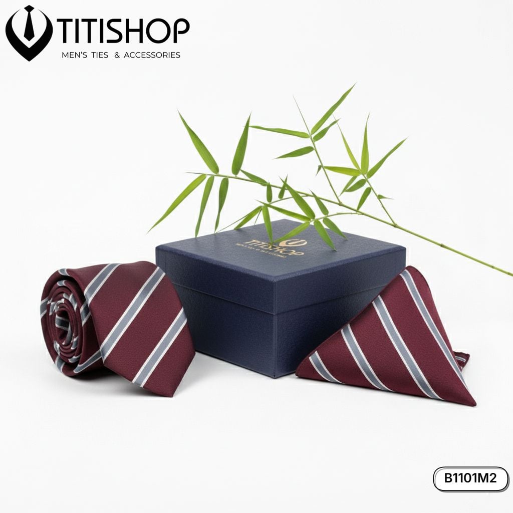 Sét Bộ Cavat & Khăn Cài 1101M2 TITISHOP