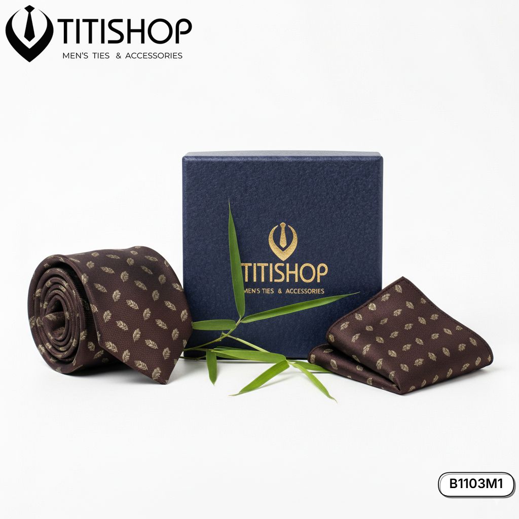 Sét Bộ Cavat & Khăn Cài 1103M1 TITISHOP