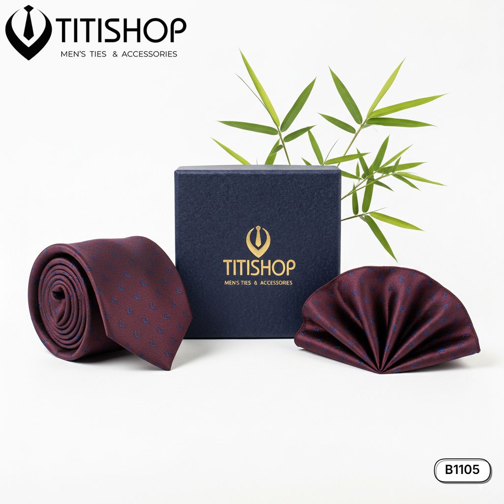 Sét Bộ Cavat & Khăn Cài 1105 TITISHOP