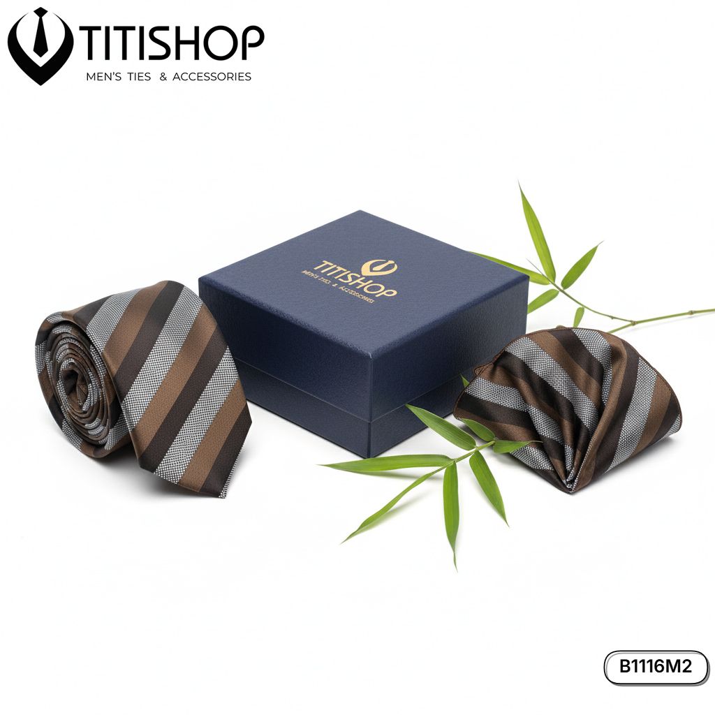 Sét Bộ Cavat & Khăn Cài 1116M2 TITISHOP