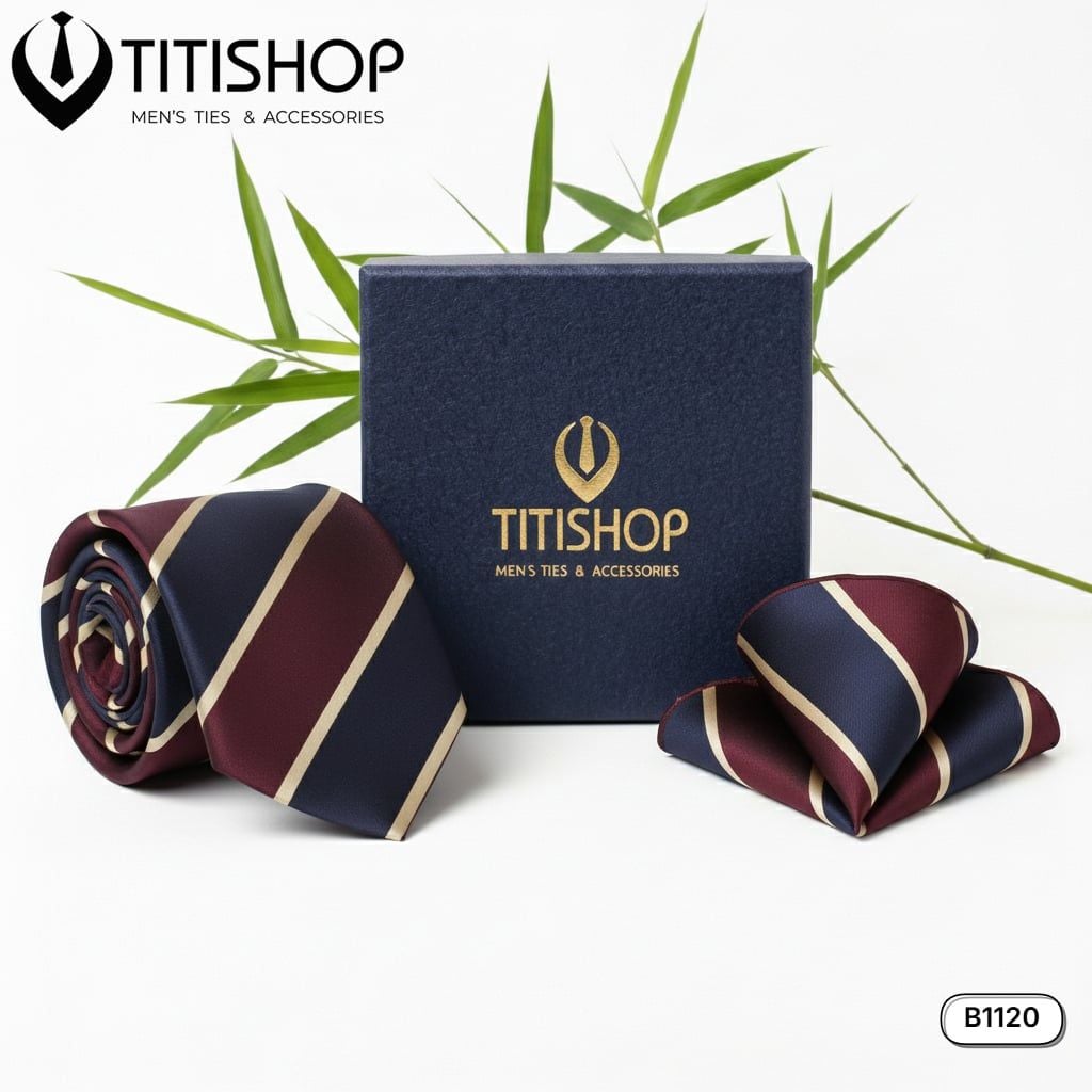 Sét Bộ Cavat & Khăn Cài 1120 TITISHOP