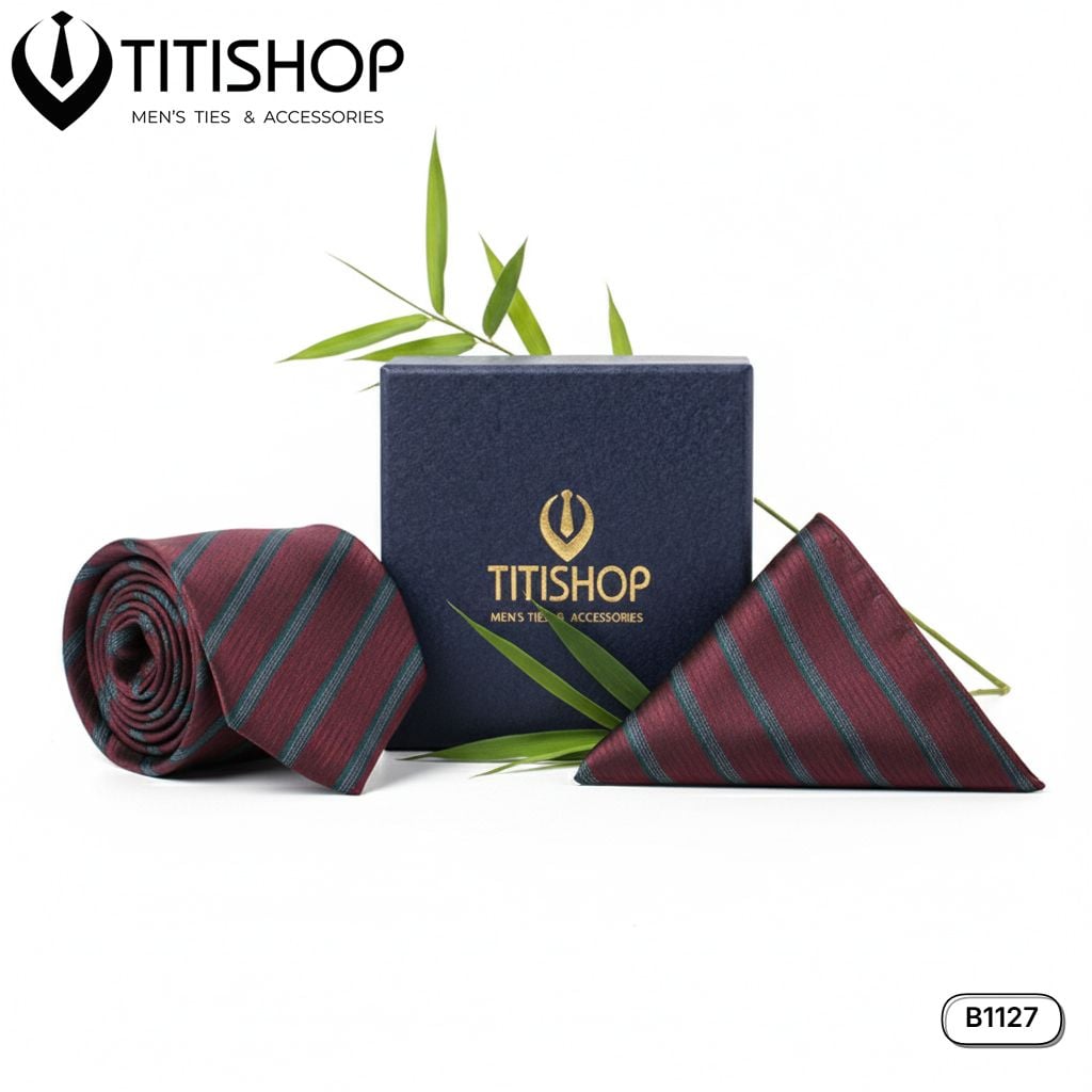 Sét Bộ Cavat & Khăn Cài 1127 TITISHOP