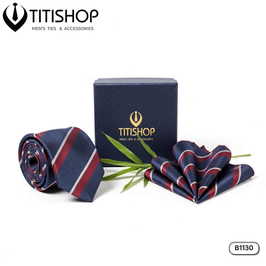 Sét Bộ Cavat & Khăn Cài 1130 TITISHOP