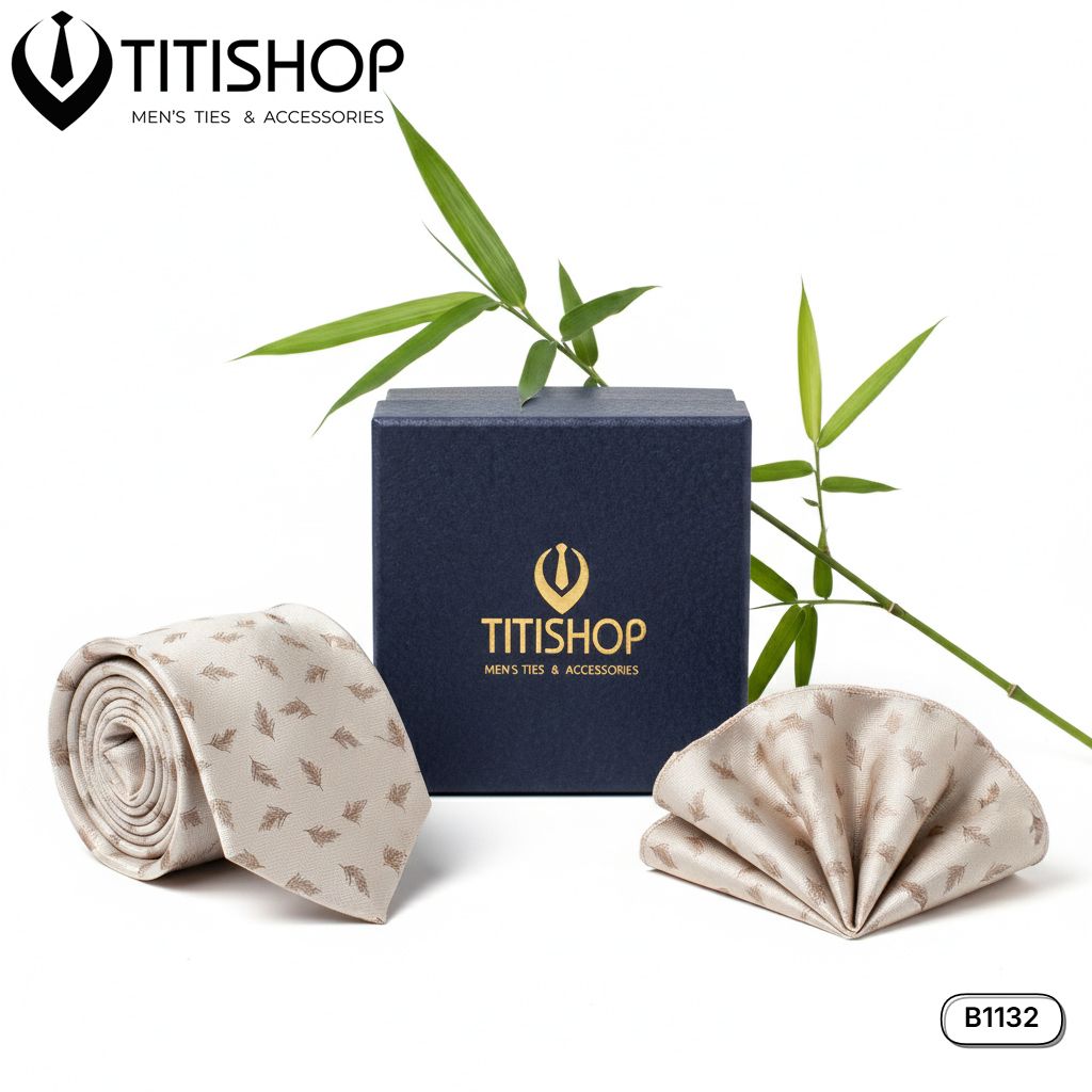 Sét Bộ Cavat & Khăn Cài 1132 TITISHOP