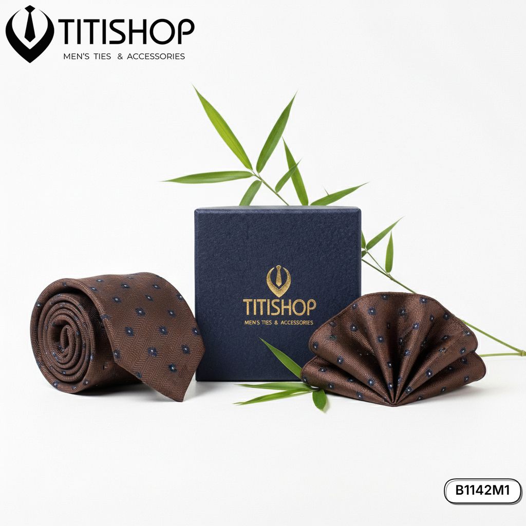 Sét Bộ Cavat & Khăn Cài 1142M1 TITISHOP