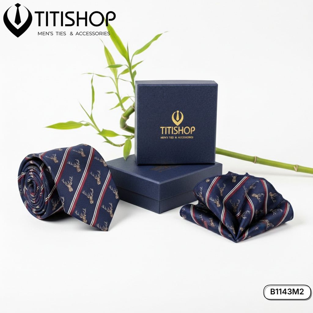 Sét Bộ Cavat & Khăn Cài 1143M2 TITISHOP
