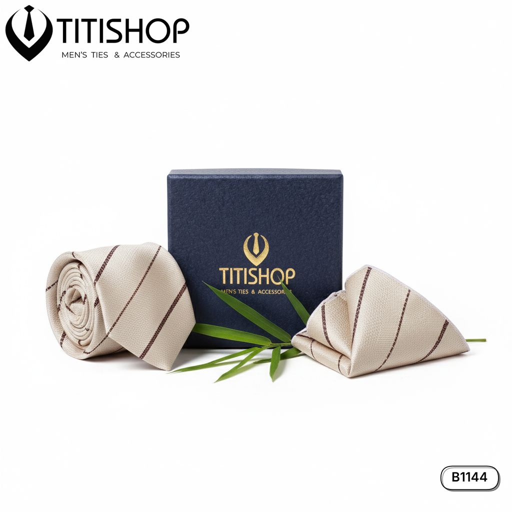 Sét Bộ Cavat & Khăn Cài 1144 TITISHOP