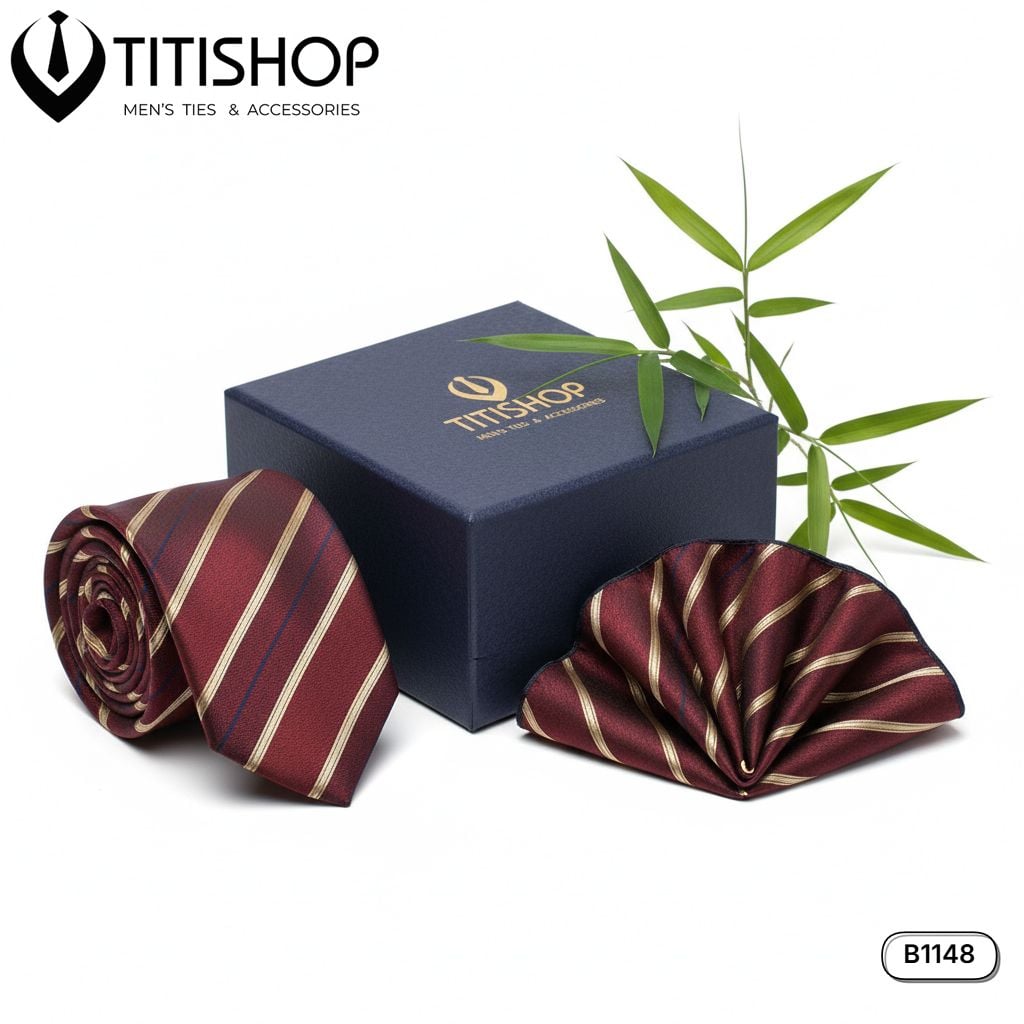 Sét Bộ Cavat & Khăn Cài 1148 TITISHOP
