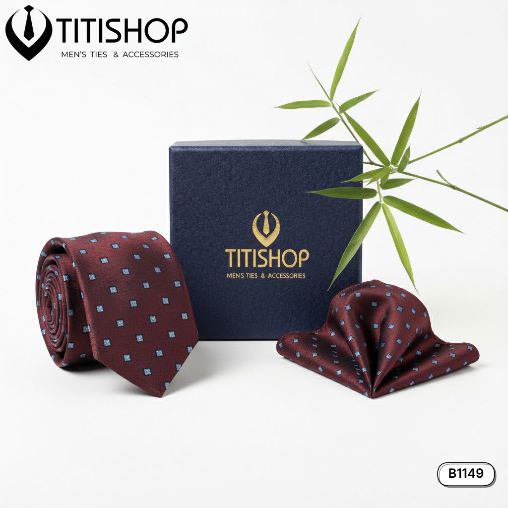 Sét Bộ Cavat & Khăn Cài 1149 TITISHOP
