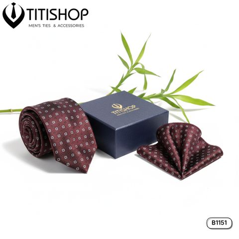 Sét Bộ Cavat & Khăn Cài 1151 TITISHOP