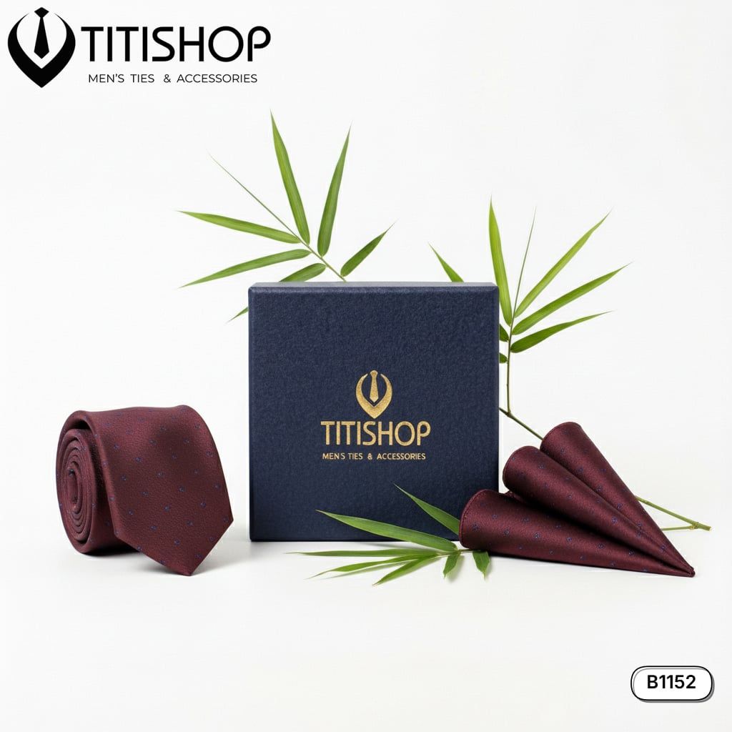 Sét Bộ Cavat & Khăn Cài 1152 TITISHOP