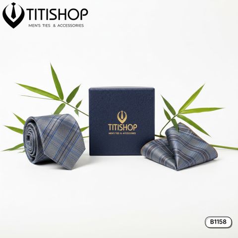 Sét Bộ Cavat & Khăn Cài 1158 TITISHOP