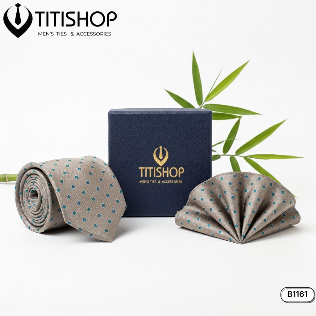 Sét Bộ Cavat & Khăn Cài 1161 TITISHOP