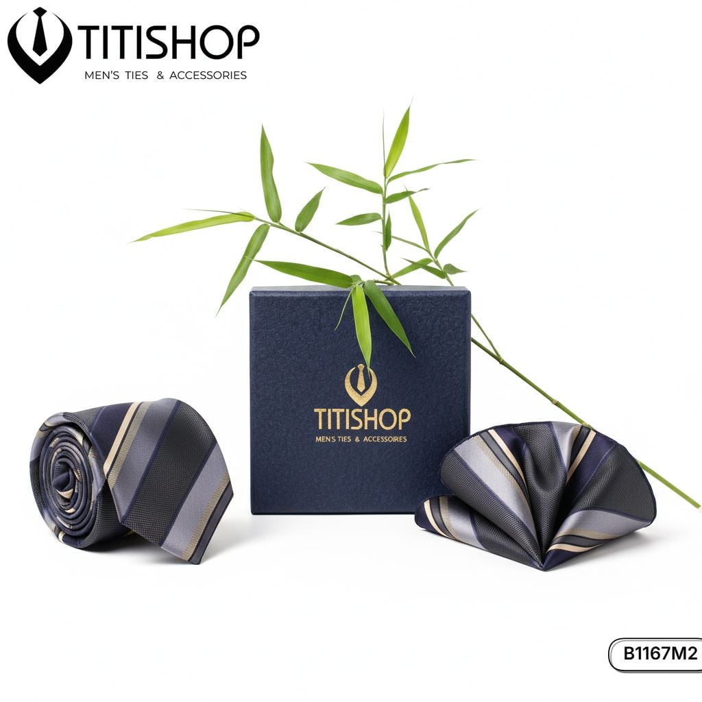 Sét Bộ Cavat & Khăn Cài 1167M2 TITISHOP
