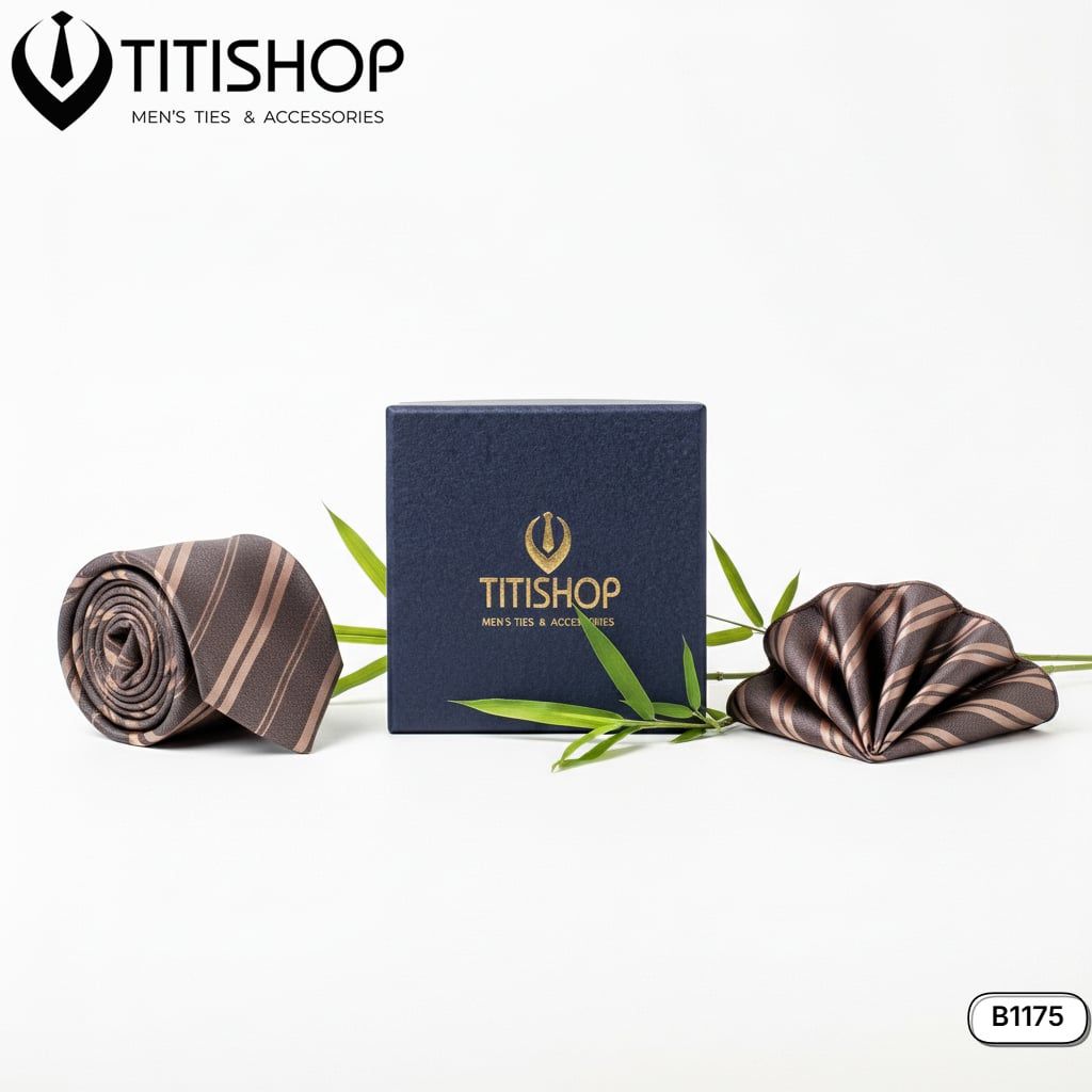 Sét Bộ Cavat & Khăn Cài 1175 TITISHOP
