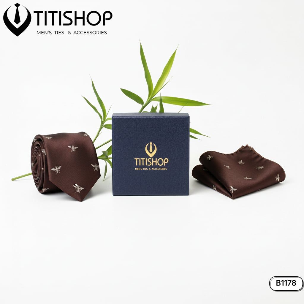 Sét Bộ Cavat & Khăn Cài 1178 TITISHOP