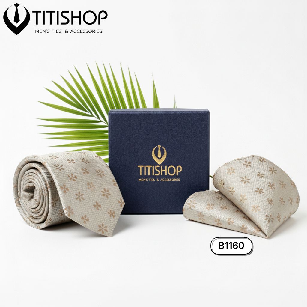 Sét Bộ Cavat & Khăn Cài 1160 TITISHOP