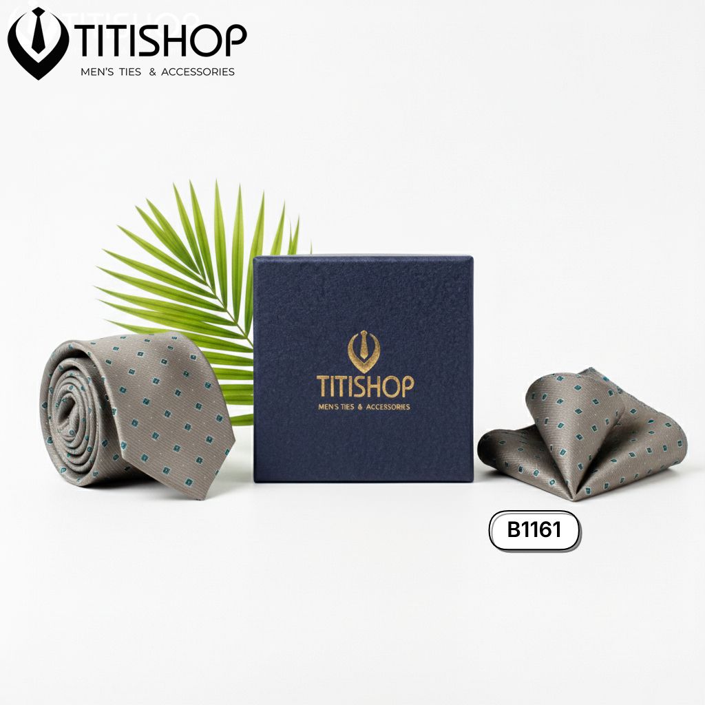 Sét Bộ Cavat & Khăn Cài 1161 TITISHOP
