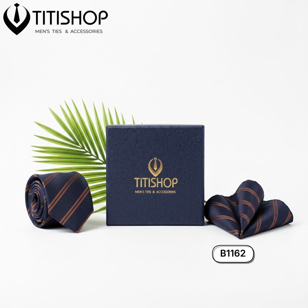 Sét Bộ Cavat & Khăn Cài 1162 TITISHOP