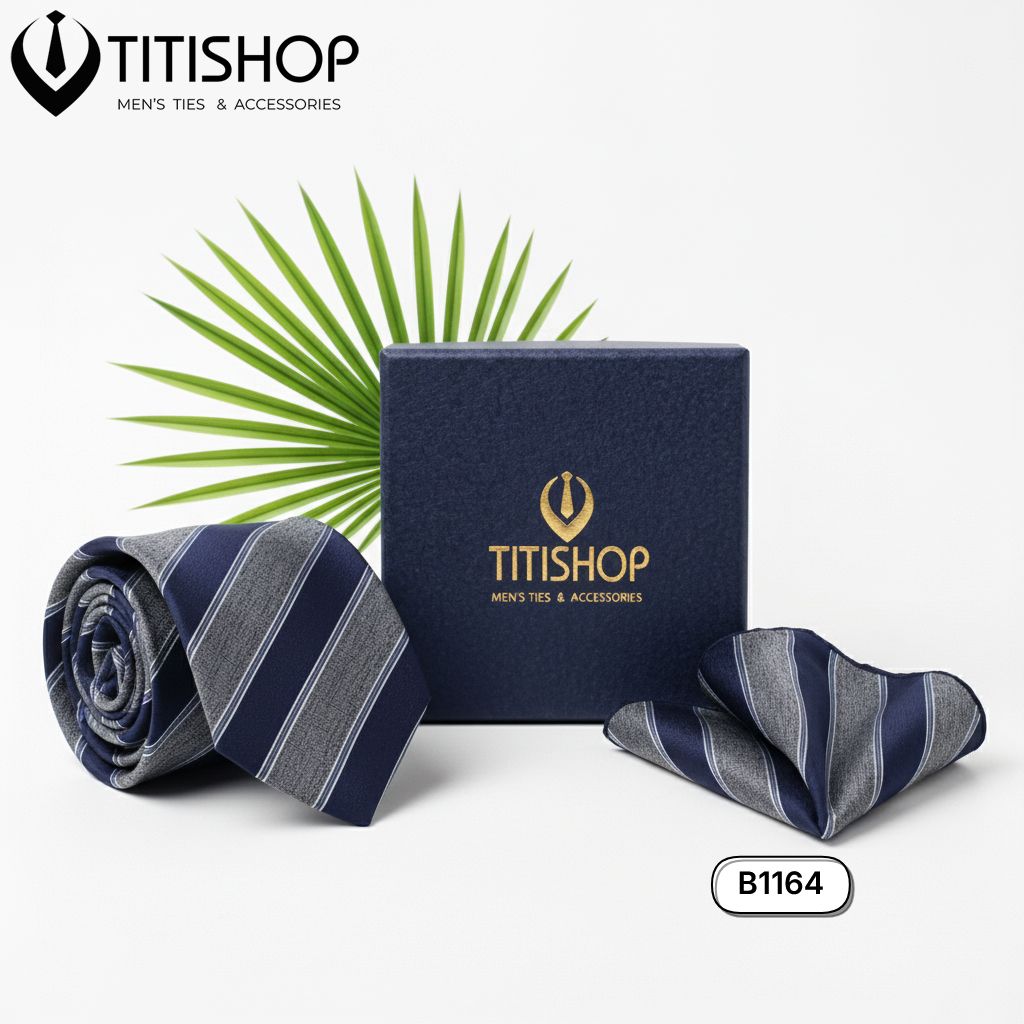 Sét Bộ Cavat & Khăn Cài 1164 TITISHOP