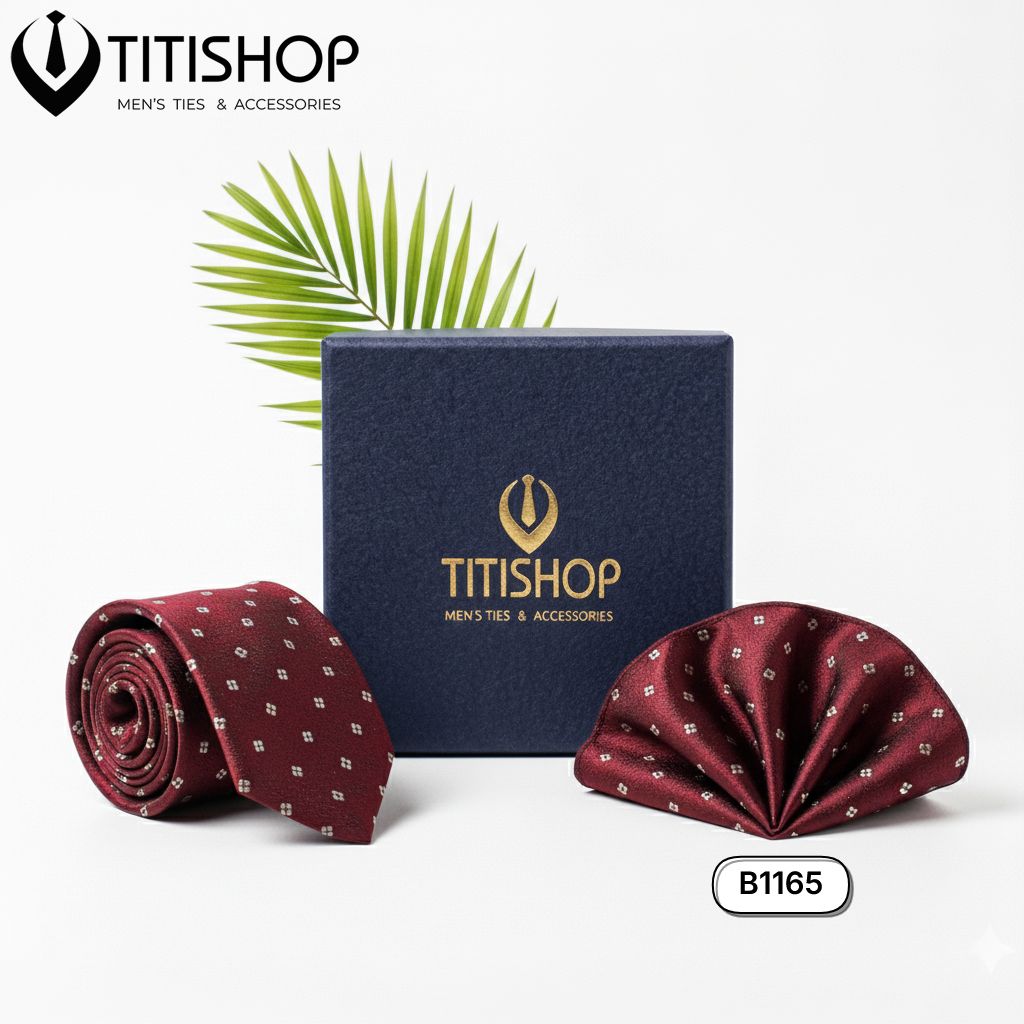 Sét Bộ Cavat & Khăn Cài 1165 TITISHOP