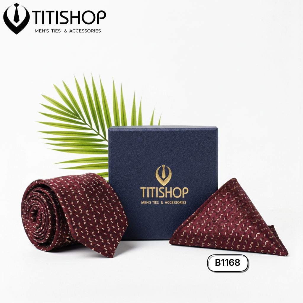 Sét Bộ Cavat & Khăn Cài 1168 TITISHOP