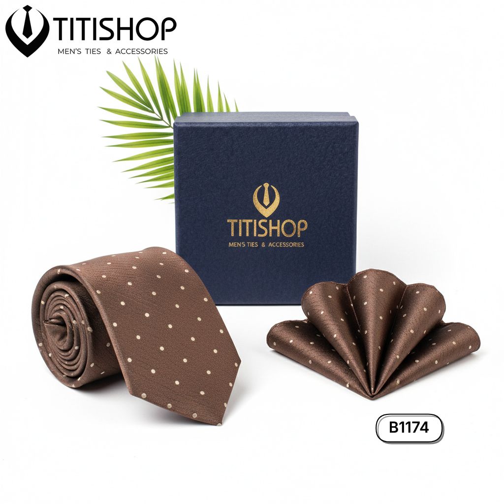 Sét Bộ Cavat & Khăn Cài 1174 TITISHOP