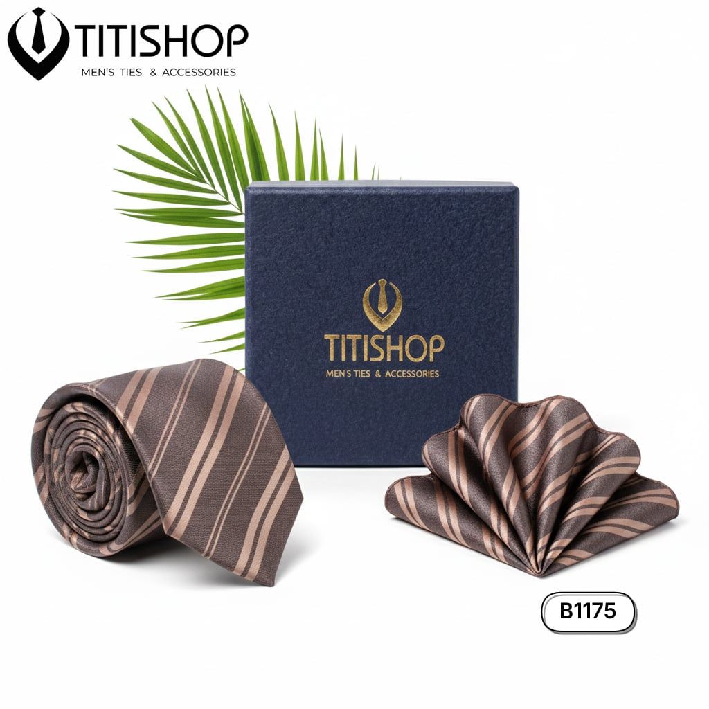 Sét Bộ Cavat & Khăn Cài 1175 TITISHOP