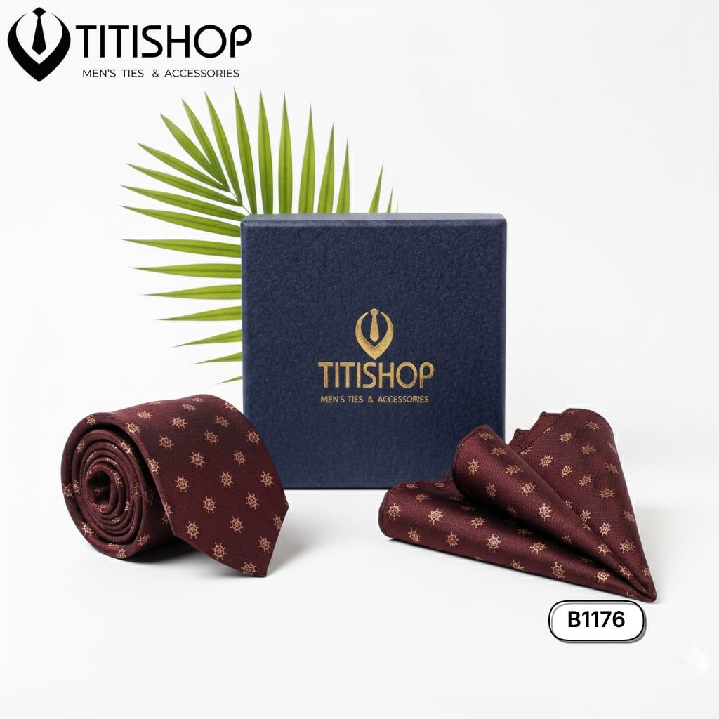 Sét Bộ Cavat & Khăn Cài 1176 TITISHOP