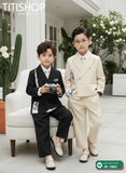 BỘ BLAZER BÉ TRAI, BLAZER ANH EM TITISHOP ( KT ) 09-55kg