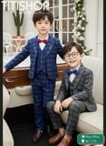 BỘ VEST BÉ TRAI, VEST ANH EM TITISHOP ( KT ) 09-55kg