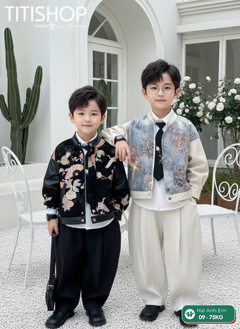 BỘ BLAZER BÉ TRAI, BLAZER ANH EM TITISHOP ( KT ) 09-55kg