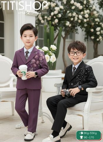 BỘ VEST BÉ TRAI, VEST ANH EM TITISHOP ( KT ) 09-55kg