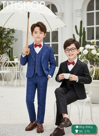 BỘ VEST BÉ TRAI, VEST ANH EM TITISHOP ( KT ) 09-55kg