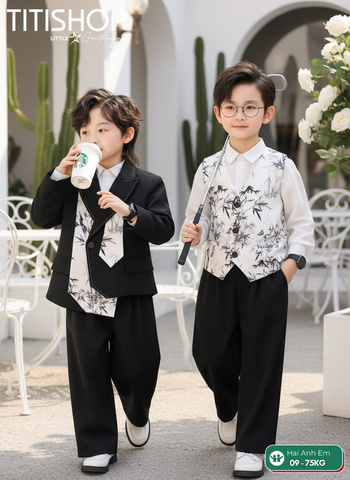 BỘ BLAZER BÉ TRAI, BLAZER ANH EM TITISHOP ( KT ) 09-55kg