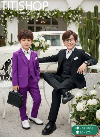 BỘ VEST BÉ TRAI, VEST ANH EM TITISHOP ( KT ) 09-55kg