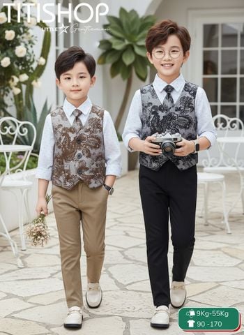 BỘ GHILE BÉ TRAI, GHILE ANH EM TITISHOP ( KT ) 08-55kg
