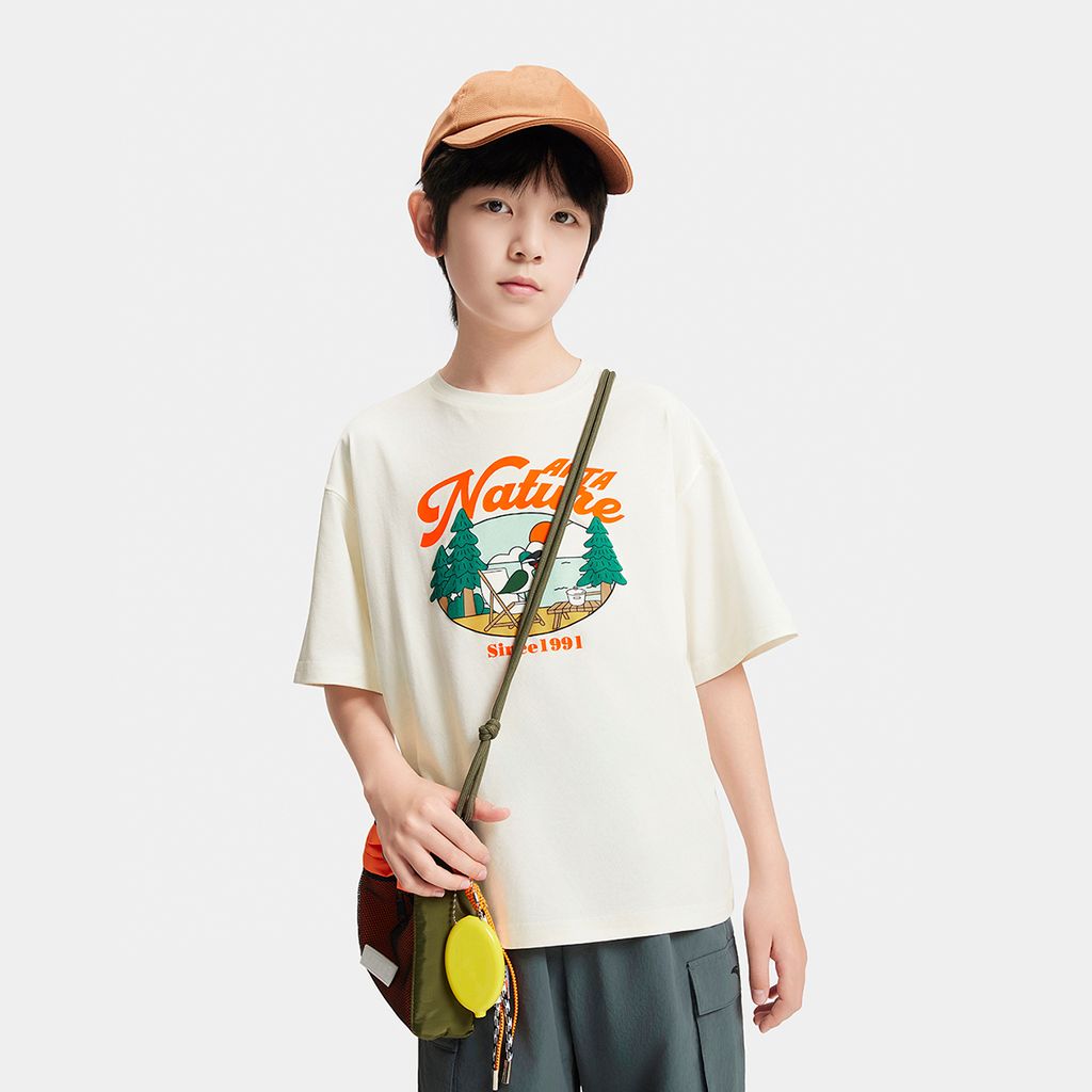 Áo Phông Thể Thao Bé Trai Anta Kids 3525C6105-1