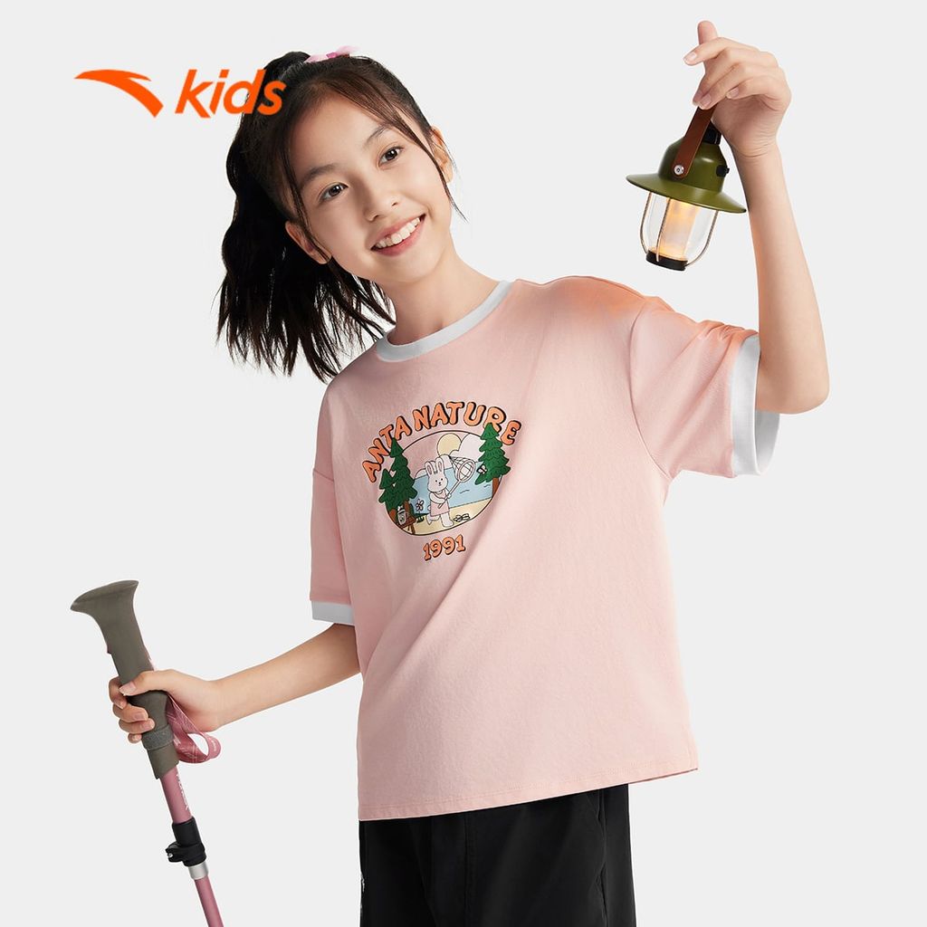 Áo Phông Thể Thao Bé Gái Anta Kids 3625C6107-2
