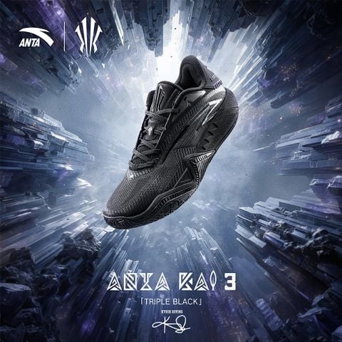 Giày Bóng Rổ Nam ANTA KAI 3 Triple Black 1126C1102K-6