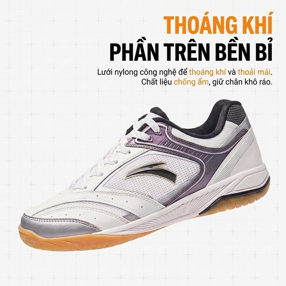 Giày Cầu Lông, Bóng Bàn, Pickleball Nam PINGXUAN ANTA 1126C4403U-1