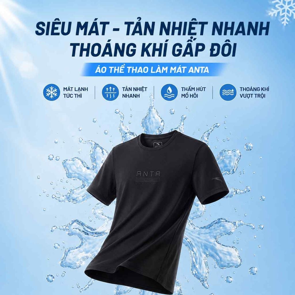 Áo Thun Thể Thao Nam ANTA 1526B7122-5