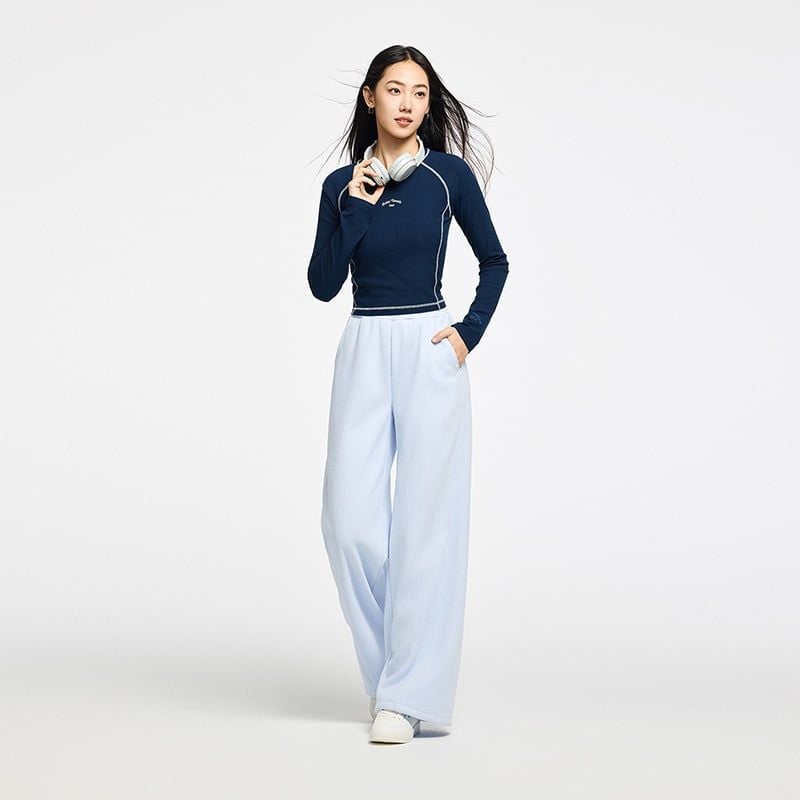 Quần Dài Thể Thao Nữ Lót Lông ANTA 162548303U-2