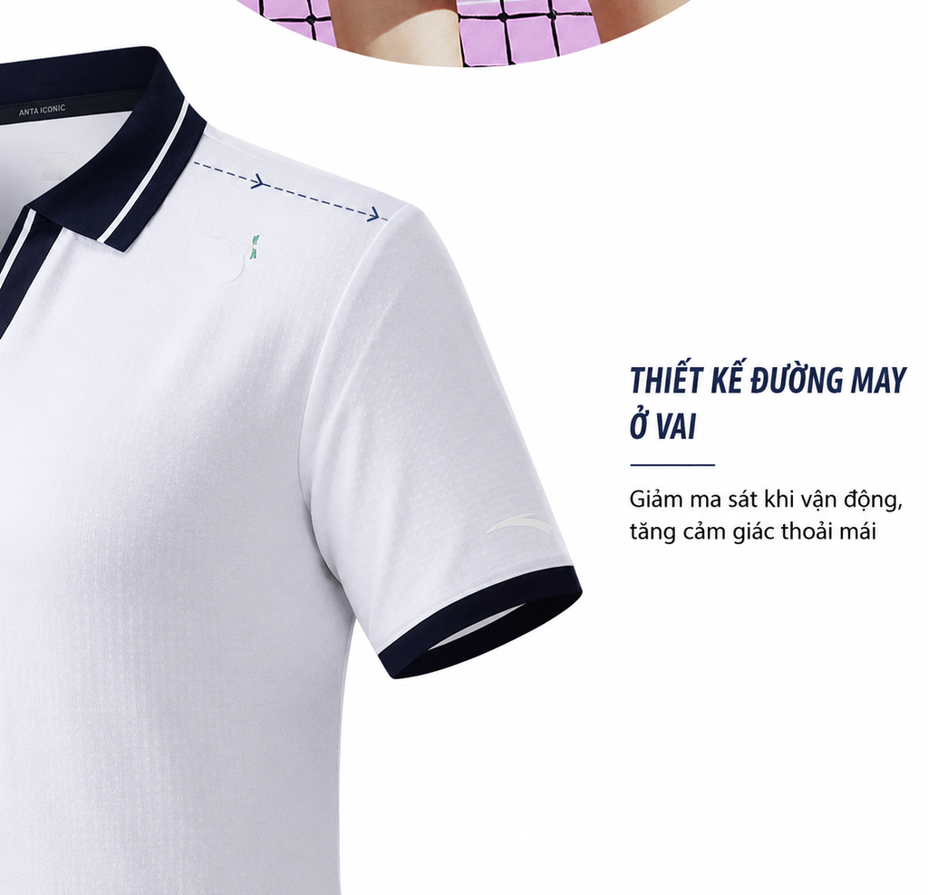 Áo Polo Thời Trang Thể Thao Nữ ANTA 1626B8115-1